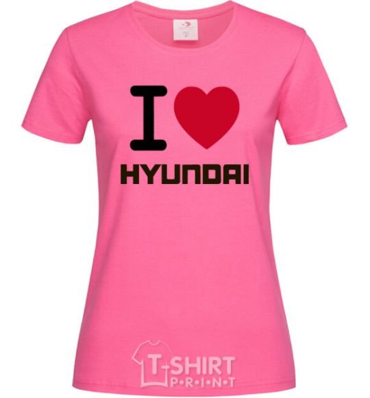 Women's T-shirt Love Hyundai heliconia фото