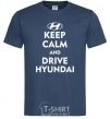 Men's T-Shirt Love Hyundai navy-blue фото