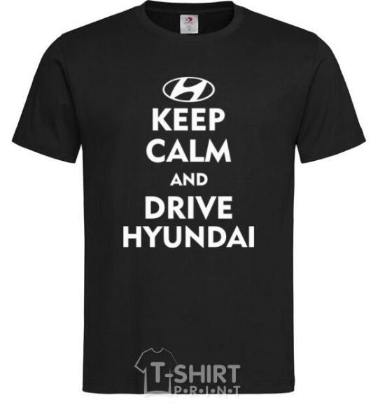 Мужская футболка Love Hyundai Черный фото