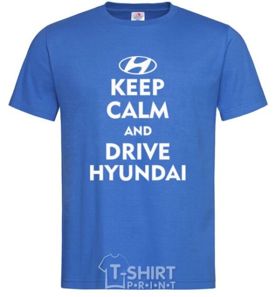 Men's T-Shirt Love Hyundai royal-blue фото