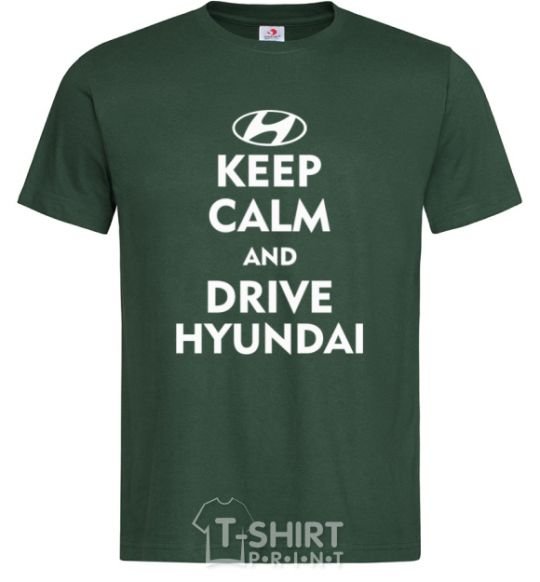 Мужская футболка Love Hyundai Темно-зеленый фото