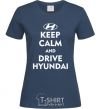 Женская футболка Love Hyundai Темно-синий фото