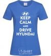 Women's T-shirt Love Hyundai royal-blue фото