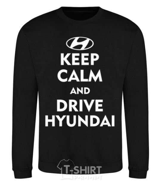 Sweatshirt Love Hyundai black фото