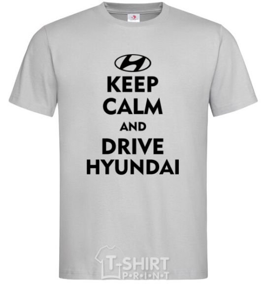 Men's T-Shirt Drive Hyundai grey фото