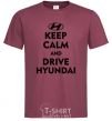 Men's T-Shirt Drive Hyundai burgundy фото