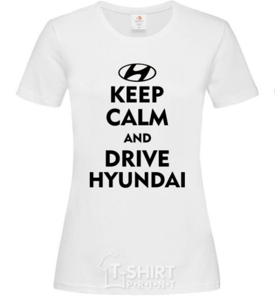 Women's T-shirt Drive Hyundai White фото