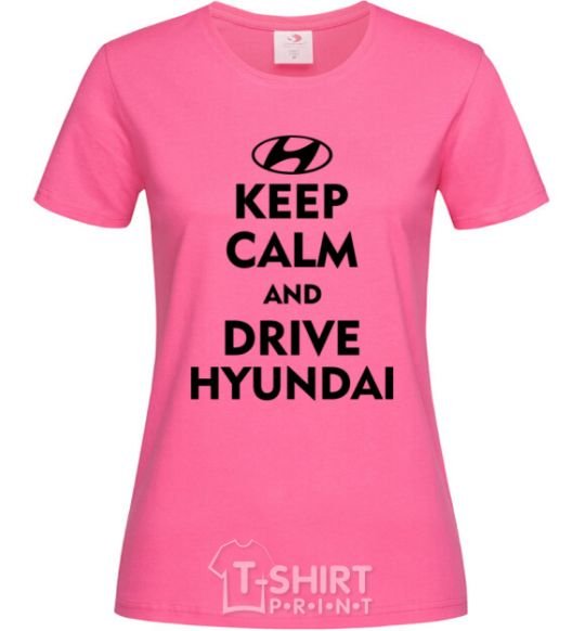Женская футболка Drive Hyundai Ярко-розовый фото