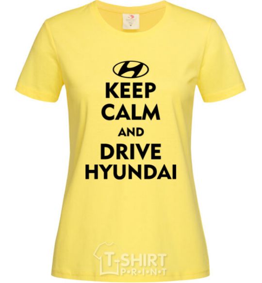 Women's T-shirt Drive Hyundai cornsilk фото