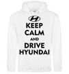 Men`s hoodie Drive Hyundai White фото