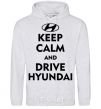 Men`s hoodie Drive Hyundai sport-grey фото