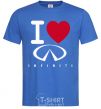 Men's T-Shirt I Love Infiniti royal-blue фото