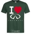 Men's T-Shirt I Love Infiniti bottle-green фото