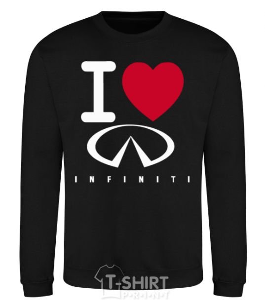 Свитшот I Love Infiniti Черный фото