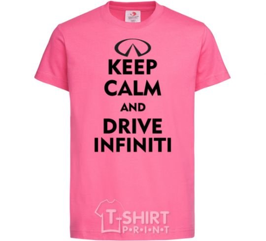 Детская футболка Drive Infiniti Ярко-розовый фото