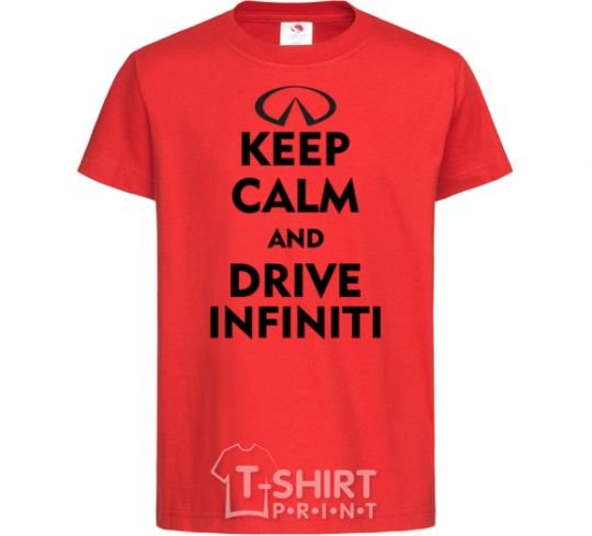 Детская футболка Drive Infiniti Красный фото
