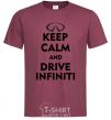 Men's T-Shirt Drive Infiniti burgundy фото