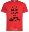 Men's T-Shirt Drive Infiniti red фото
