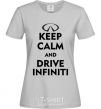 Women's T-shirt Drive Infiniti grey фото