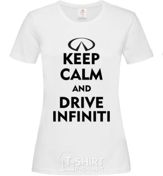 Women's T-shirt Drive Infiniti White фото