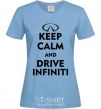 Women's T-shirt Drive Infiniti sky-blue фото