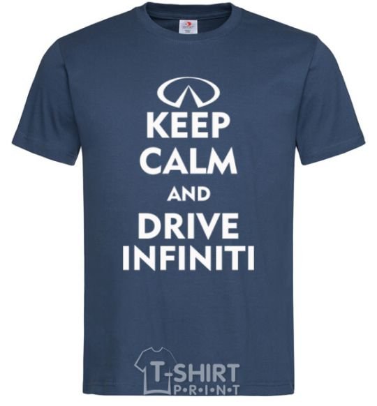 Men's T-Shirt Drive Infiniti navy-blue фото