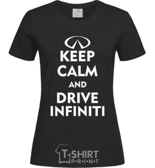 Women's T-shirt Drive Infiniti black фото