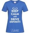 Women's T-shirt Drive Infiniti royal-blue фото