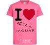 Kids T-shirt I Love Jaguar heliconia фото