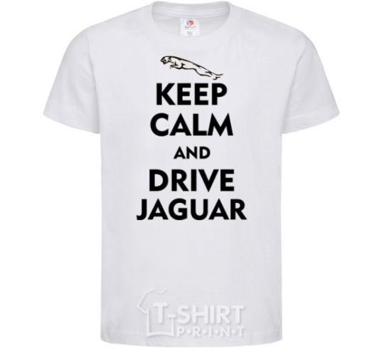 Kids T-shirt Drive Jaguar White фото
