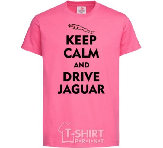 Kids T-shirt Drive Jaguar heliconia фото