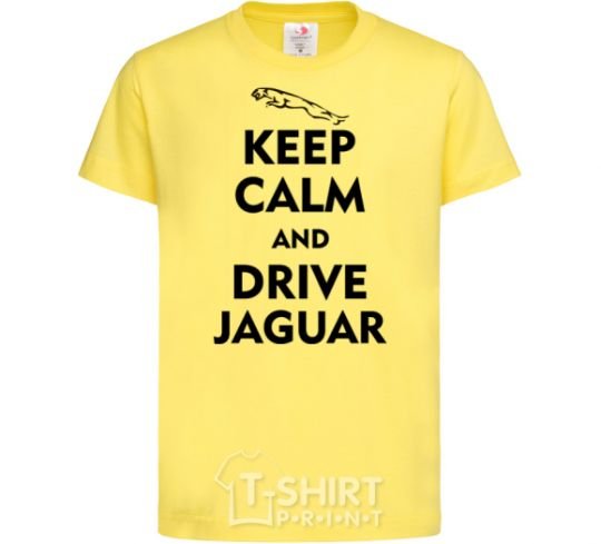 Kids T-shirt Drive Jaguar cornsilk фото