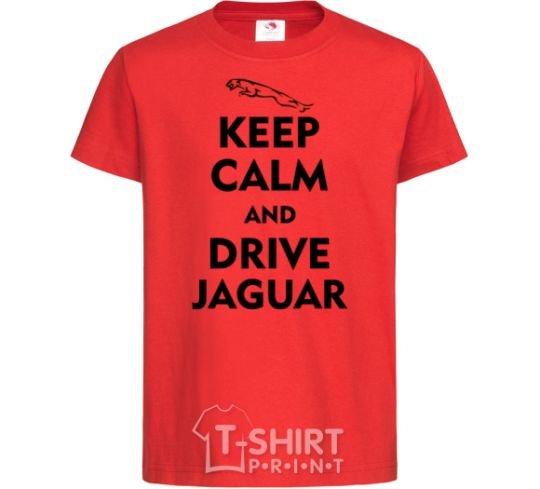 Kids T-shirt Drive Jaguar red фото