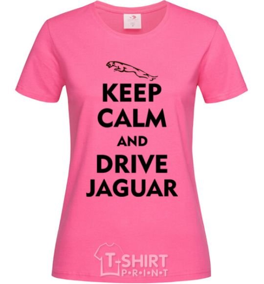 Женская футболка Drive Jaguar Ярко-розовый фото