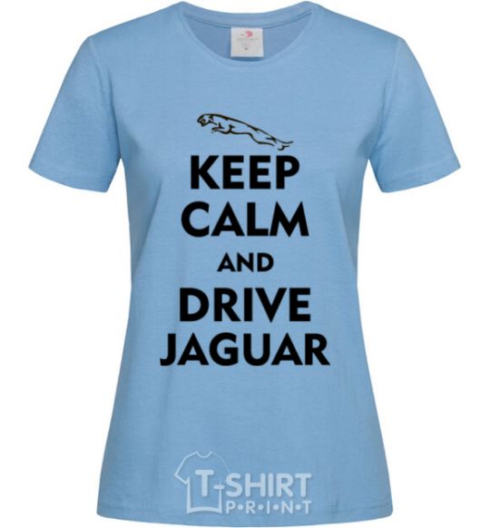 Women's T-shirt Drive Jaguar sky-blue фото