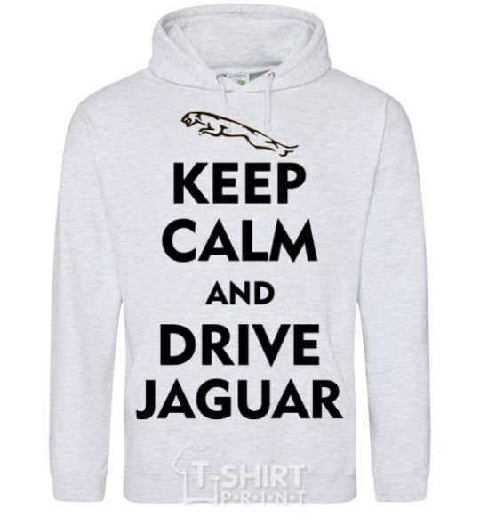 Men`s hoodie Drive Jaguar sport-grey фото