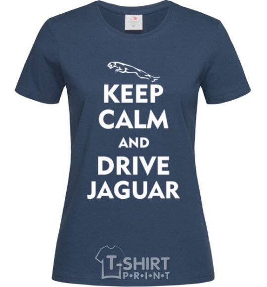 Women's T-shirt Drive Jaguar navy-blue фото