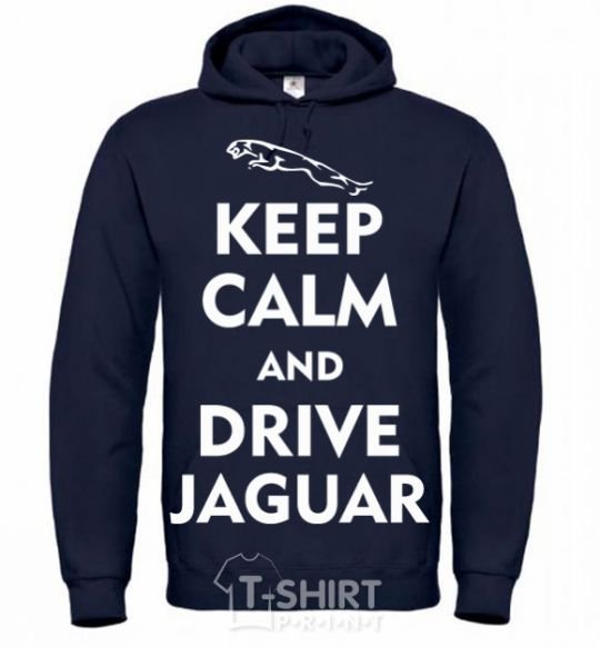 Men`s hoodie Drive Jaguar navy-blue фото