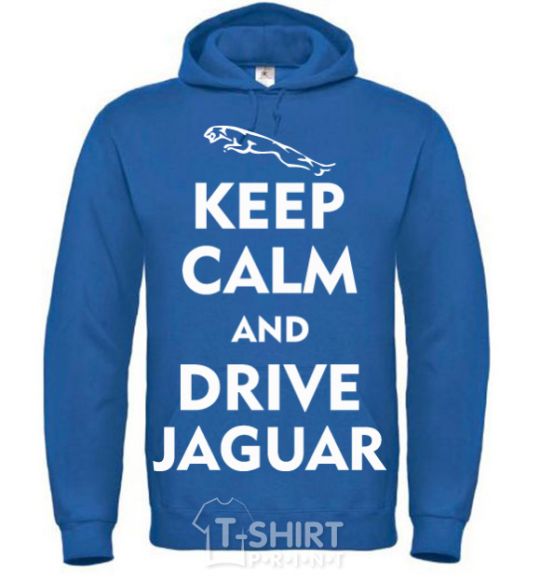 Men`s hoodie Drive Jaguar royal фото