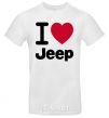 Мужская футболка I Love Jeep Белый фото