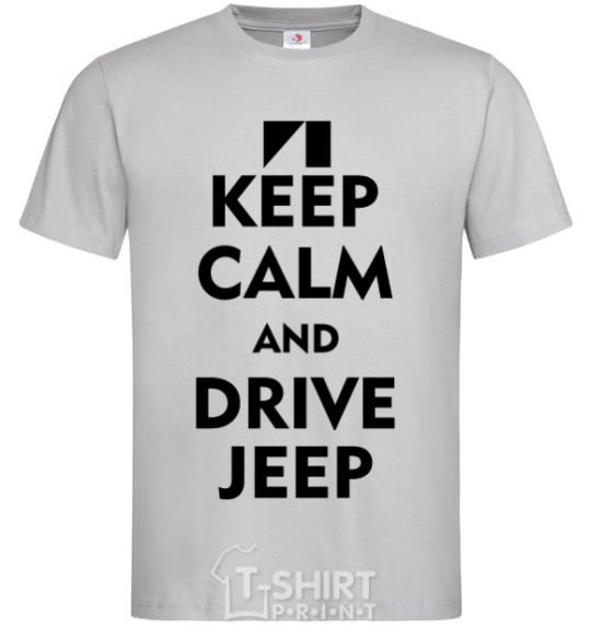 Men's T-Shirt Drive Jeep grey фото