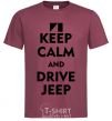 Men's T-Shirt Drive Jeep burgundy фото