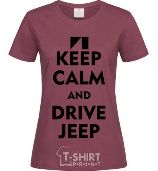Женская футболка Drive Jeep Бордовый фото