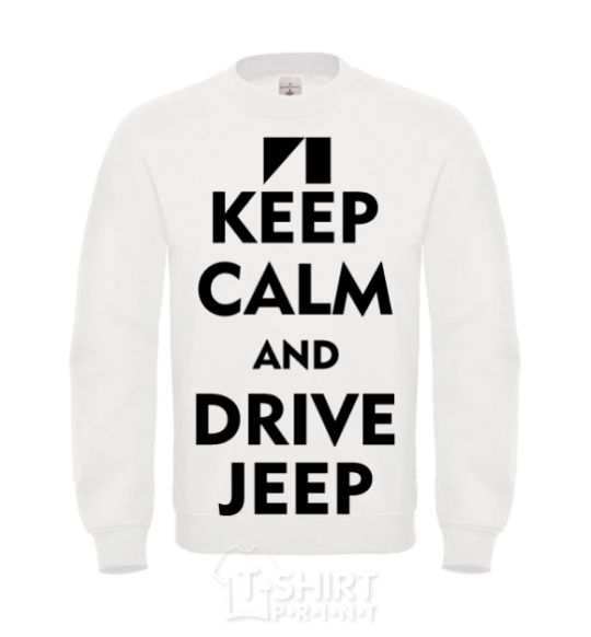 Sweatshirt Drive Jeep White фото