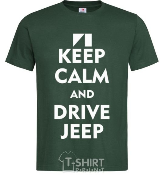 Men's T-Shirt Drive Jeep bottle-green фото