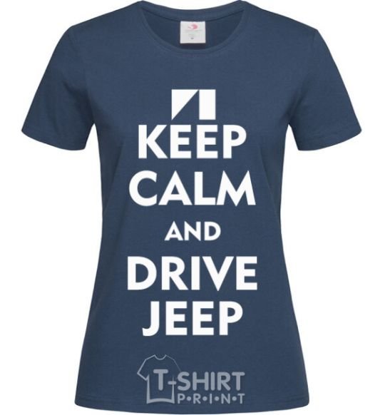 Женская футболка Drive Jeep Темно-синий фото