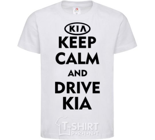 Kids T-shirt Drive Kia White фото