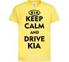 Kids T-shirt Drive Kia cornsilk фото