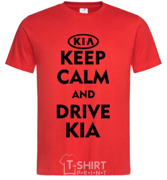 Мужская футболка Drive Kia Красный фото