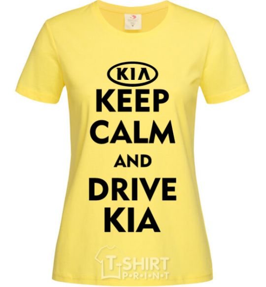 Women's T-shirt Drive Kia cornsilk фото